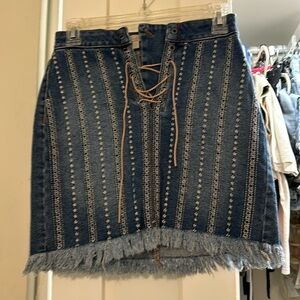 Wonderly Jean mini skirt